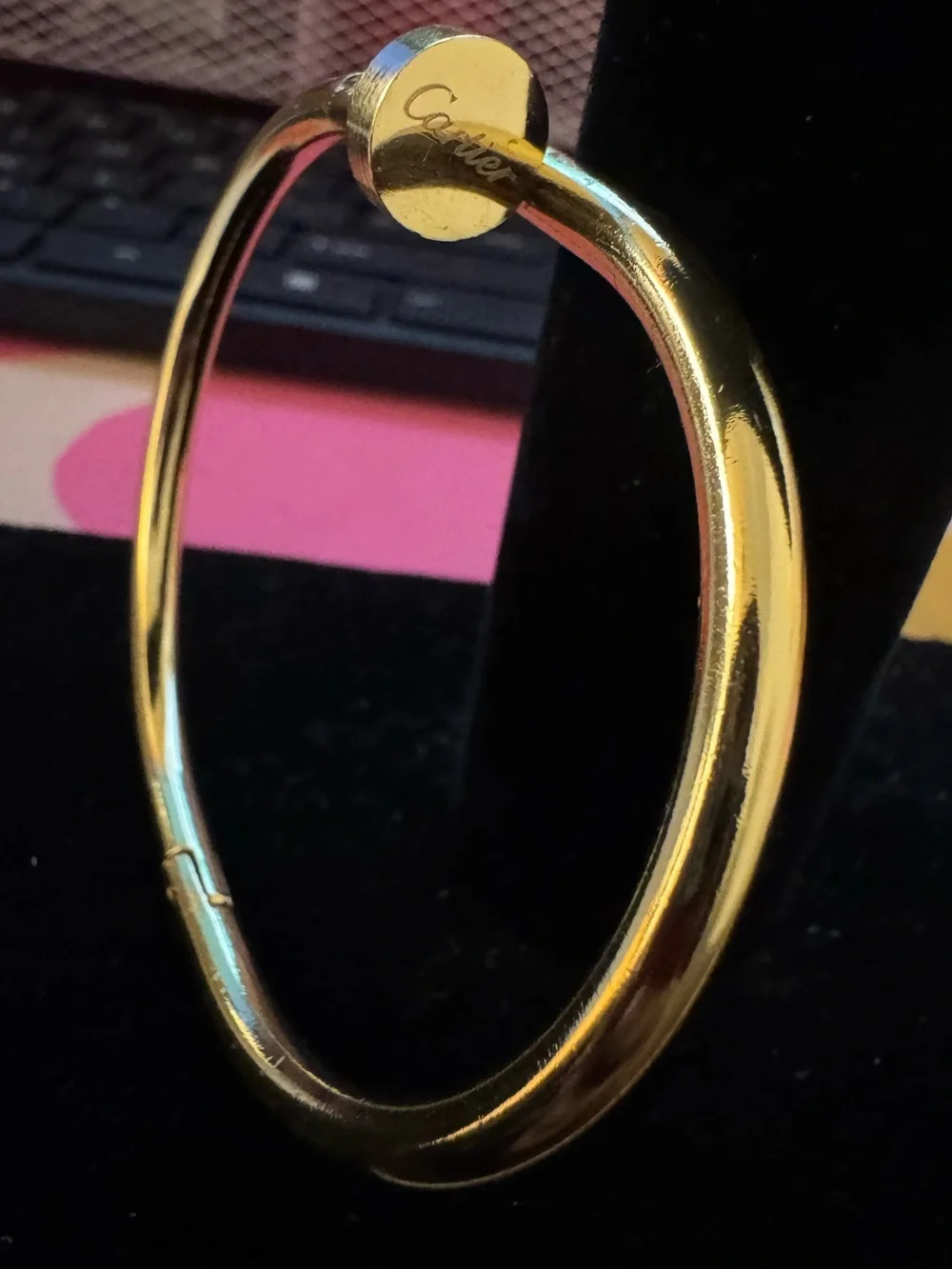 Nail-Style Bangle Bracelet